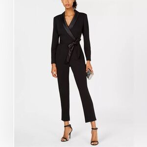 Adrianna Papell tuxedo-inspired jumpsuit